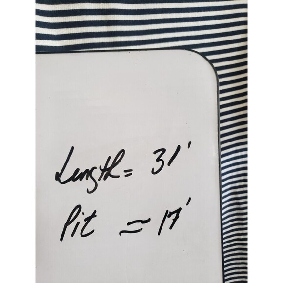 Maje Dress Womens  Small Blue Striped Chain Link Neckline 100% Cotton Mini - Picture 9 of 10